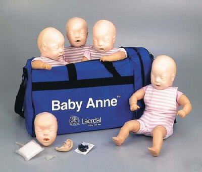 New laerdal emt cpr training manikin baby anne 4 pack 