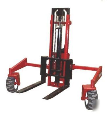 Mini skid steer hydraulic forklift attachment