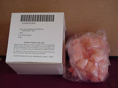 New disposable ear/hearing plugs 100 to box 