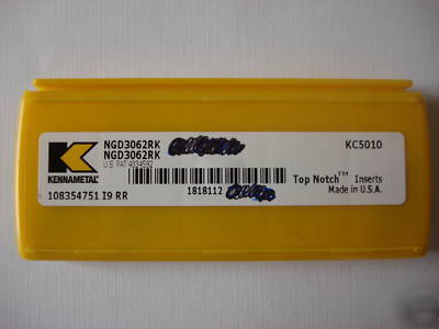 New kennametal NGD3062RK grooving inserts box of 5 * *
