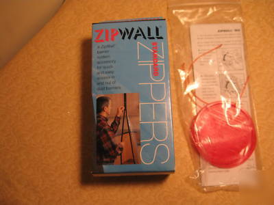 One lot of zipwall standard zippers and grip discs