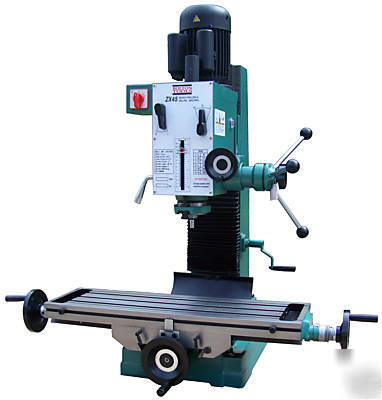 Gear head vertical mill drill milling machine 36
