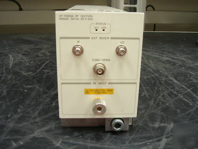 Agilent/hp 70909A rf section, 100 hz to 26.5 ghz