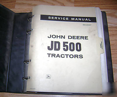John deere 500 tractor shop service repair manual jd