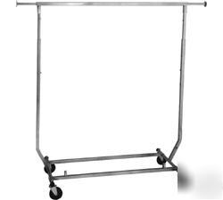 New in box - collapsible garment/clothes rack on wheels