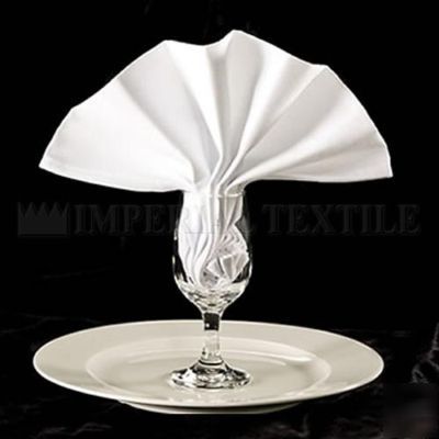 New wholesale lot 60 restaurant wedding napkins white