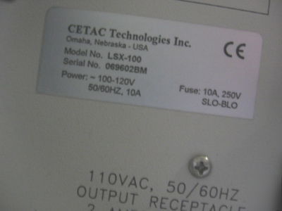 Cetac lsx-100 laser ablation system: complete, working