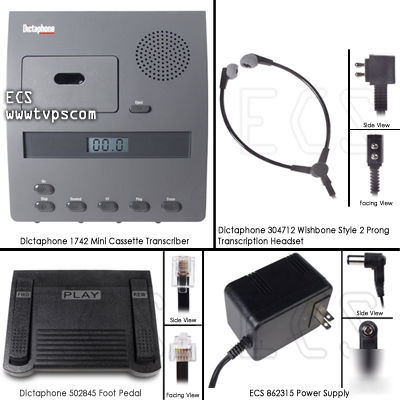 Dictaphone 1740 1742 mini cassette dictator