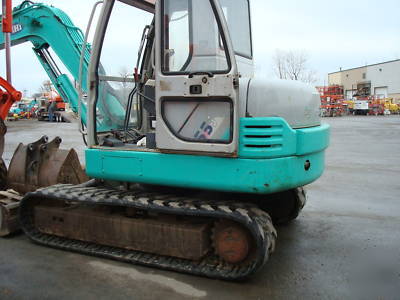 Ihi 55J 5.5 ton mini excavator cab & 3 buckets
