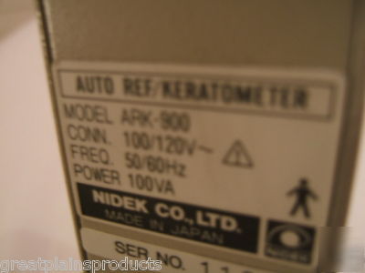 Marco nidek ark-900 ARK900 auto-refractor keratometer