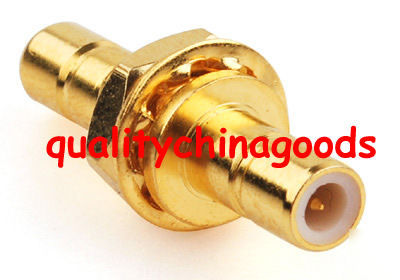 Smb male to male with bulkhead adapter goldplated 
