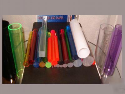 T. green round acrylic tubes 1X3/4 (72