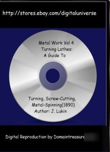 Turnning lathe; srcew-cutting, metal-work vol 4