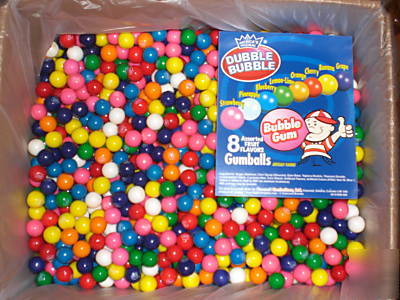 Assorted gum balls bulk vending 5/8
