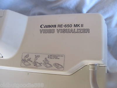 Canon re-650 mk ii video visualizer with power supply