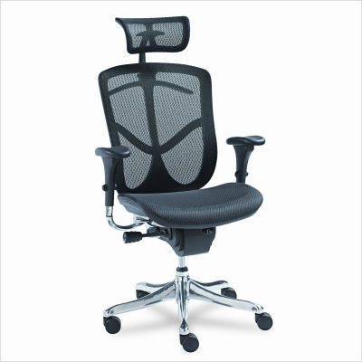 Eq ergonomic high back mesh chair aluminum