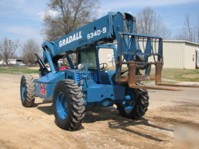 Gradall 534D-9 telescopic forklift telehandler cummins