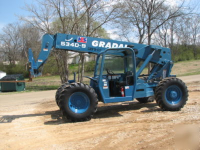 Gradall 534D-9 telescopic forklift telehandler cummins