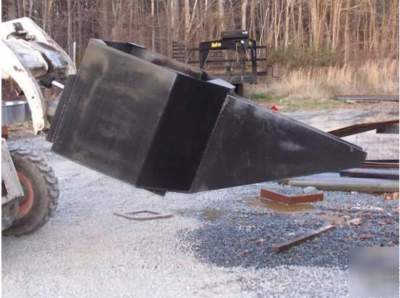 New 3/4 concrete bucket,hopper skid steer loader bobcat