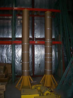 750# cap. spanco freestanding pedestal jib crane system