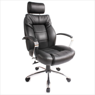 Commodore ii oversize leather executive chair black