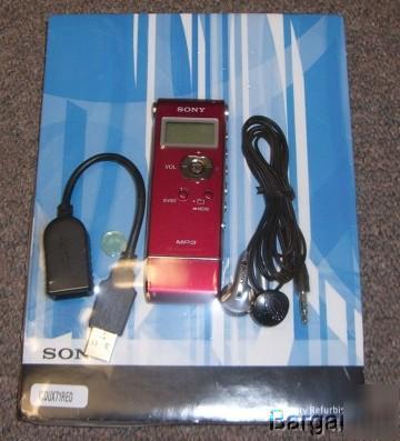 Sony icd-UX71 MP3 digital voice recorder red ICDUX71
