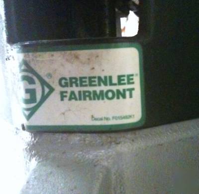  * greenlee fairmont hydraulic pavement breaker 90 lbs
