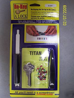 Rekey kit for kwikset ultramax security & titan 6-pin