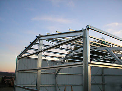 Steel building kit 24X24 full engineered garage/shop 