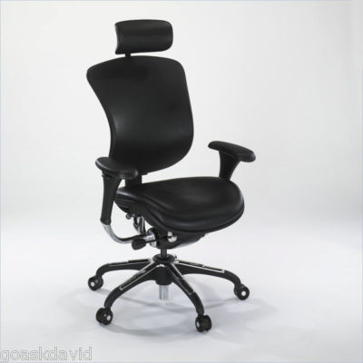 Studio rta gruga chairs airgo leather chair in black