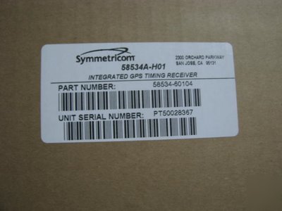 New symmetricom 58534A timing gps receiver, in box,1PPS