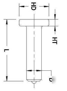 1/2 x 8 1/8 headed concrete anchor weld stud 100/box