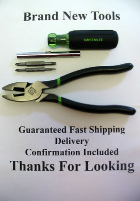 New greenlee tools side cutting pliers & screwdriver
