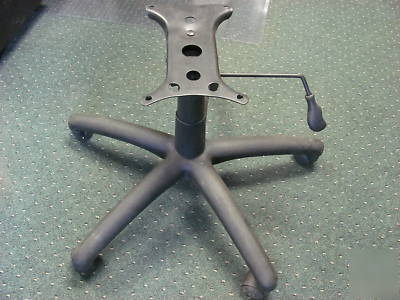 Office chair parts legs, lift shaft, seat plate bracket