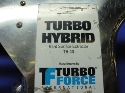 Turbo force turbo hybrid hard surface extractor- TH40