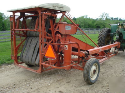 Allis chalmers rotobaler hay baler white top excellent 