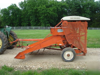 Allis chalmers rotobaler hay baler white top excellent 