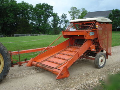 Allis chalmers rotobaler hay baler white top excellent 