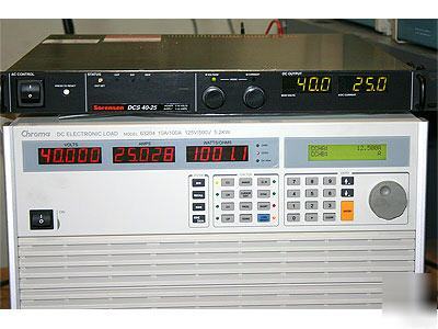 Sorensen dc power supply dcs 20-50E, 115/230 vac 