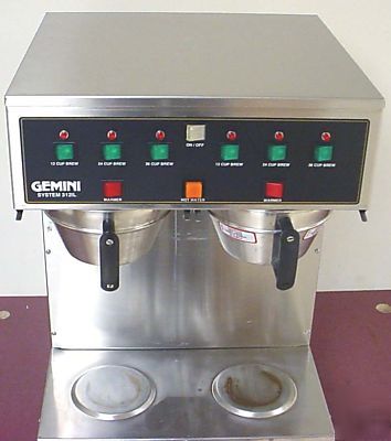 Wilbur curtis gem 312 coffee brewer gemini series