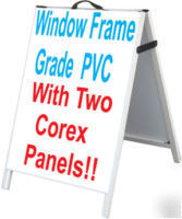 Pvc black corex a frame signboard 24