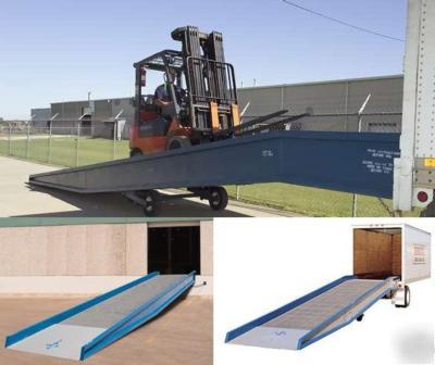 Bluff steel yard ramps dock board slope mobile 16S8436L