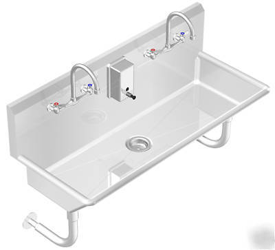 Multi users, 2 person hand sink 40