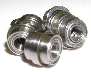 10 flanged slot car axle inch bearing 1/8