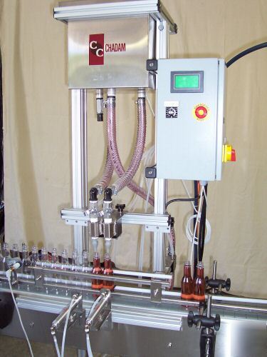 2 head modular gravity liquid filler filling machine 