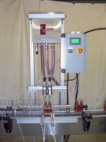 2 head modular gravity liquid filler filling machine 