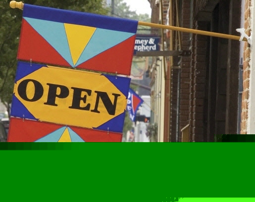 Business open/sale interchangeable large applique flag