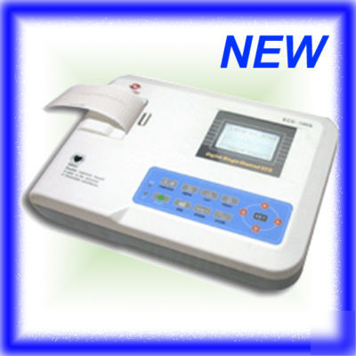 New digital 1-ch ecg ekg machine electrocardiograph