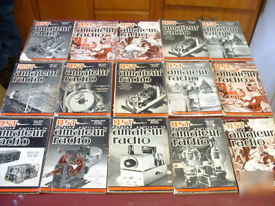 Qst ham radio amateur's electronics magazine lot #2