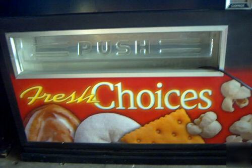 Snack vending machine w/ coinco dollar validator